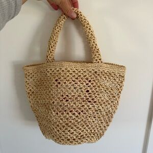 Sans-Arcident Paris mini woven tote bag